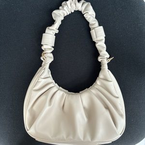 Mini beige shoulder bag